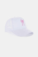 Load image into Gallery viewer, Zenana Ribbon Bow Embroidery Trucker Hat