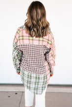 Load image into Gallery viewer, RTS: The Lizzy Plaid-block High Low Shirt