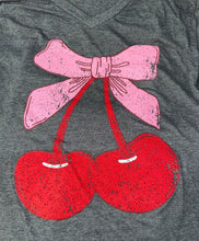 Load image into Gallery viewer, Cherries n Bows Tee