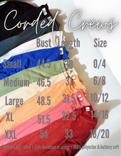 Load image into Gallery viewer, (MULTI COLOR) Sequin Basketball Corded Crews
