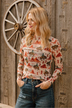 Load image into Gallery viewer, Golden Rodeo Mesh Top