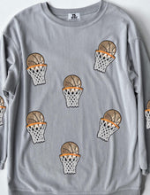 Load image into Gallery viewer, (MULTI COLOR) Sequin Basketball Corded Crews