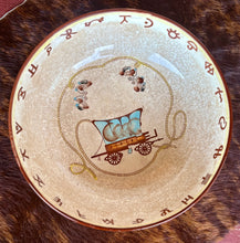 Load image into Gallery viewer, Vintage Serving Bowl w/ brands and wagon