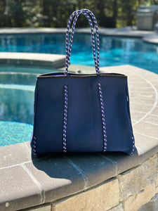 Ready to Ship | The Nikki Navy - Gorgeous Neoprene Bag -