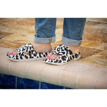 Load image into Gallery viewer, Ready to Ship | White Leopard Insanely Comfy -Beach or Casual Slides