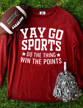 Load image into Gallery viewer, Orange Checkered Game Day Patch Corded Crew