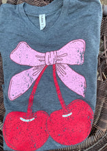 Load image into Gallery viewer, Cherries n Bows Tee
