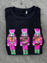 Load image into Gallery viewer, Sequined Nutcracker Corded Crew