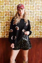 Load image into Gallery viewer, Football Sequin Long Sleeved Top