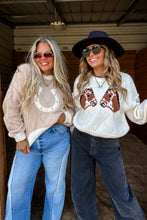 Load image into Gallery viewer, Cozy Cowgirl Sweater-Horseshoe