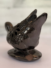 Load image into Gallery viewer, Floral Cutout Black Ceramic Duck