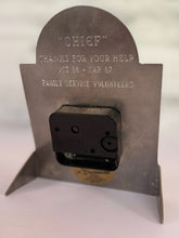 Load image into Gallery viewer, “Chief” Silver Clock