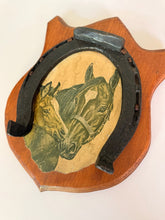Load image into Gallery viewer, Heavy Horseshoe Horse/Foal Plaque