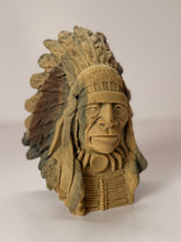 Load image into Gallery viewer, Marbled Chief Bookend Bust