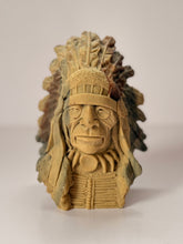 Load image into Gallery viewer, Marbled Chief Bookend Bust