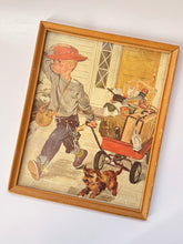 Load image into Gallery viewer, Boy w/ Red Wagon Picture