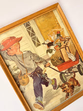 Load image into Gallery viewer, Boy w/ Red Wagon Picture