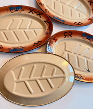 Load image into Gallery viewer, Vintage Enamel Oval Steak Platters