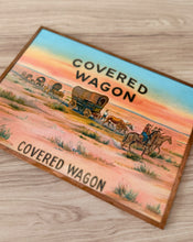Load image into Gallery viewer, Covered Wagon Framed Cigar Box Art
