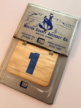 Load image into Gallery viewer, Vtg Metal Perpetual Advertising Flip Calendar