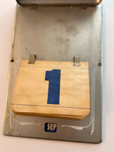 Load image into Gallery viewer, Vtg Metal Perpetual Advertising Flip Calendar