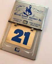 Load image into Gallery viewer, Vtg Metal Perpetual Advertising Flip Calendar