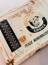 Load image into Gallery viewer, Vtg Felco Diamond Crystal Salt Advertising Hereford Thermometer