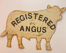 Load image into Gallery viewer, Registered Angus Bull Metal Cut-Out Sign