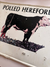 Load image into Gallery viewer, Vintage Polled Hereford Metal Sign
