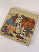 Load image into Gallery viewer, 84' Cowboy &amp; Horse Teissedre Tile