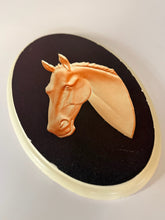 Load image into Gallery viewer, Chalkware Horse Head Illusion Art