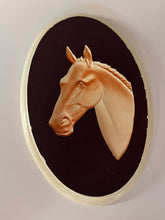 Load image into Gallery viewer, Chalkware Horse Head Illusion Art