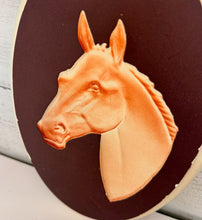 Load image into Gallery viewer, Chalkware Horse Head Illusion Art