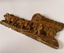 Load image into Gallery viewer, Ox &amp; Wagon Chalkware Sculpture