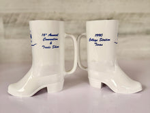 Load image into Gallery viewer, White Plastic Boot Mugs