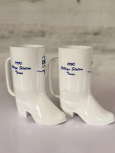Load image into Gallery viewer, White Plastic Boot Mugs