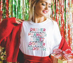 Santa's Reindeer Graphic T (S - 3XL)