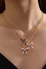 Load image into Gallery viewer, Triple Layered Bowknot Necklace