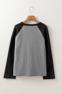 Star Round Neck Raglan Sleeve Top