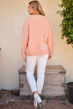 Load image into Gallery viewer, And The Why WIFEY &amp; Heart Round Neck Sweater