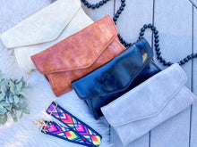 Load image into Gallery viewer, RTS: CLUTCH/CROSSBODY VEGAN LEATHER PURSE*