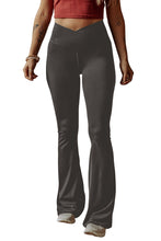 Load image into Gallery viewer, Criss Cross Waist Flared Leggings