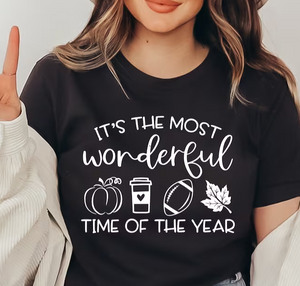 Fall the most wonderful time of the Year Graphic T (S - 3XL)