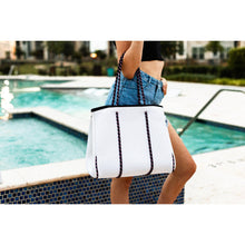 Load image into Gallery viewer, Ready to Ship | The Crystal - Gorgeous Neoprene Bag - White *