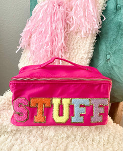 Chenille Letter STUFF Bag