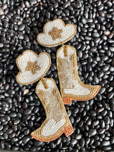 Cowgirl Seed Bead Earrings