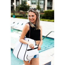 Load image into Gallery viewer, Ready to Ship | The Crystal - Gorgeous Neoprene Bag - White *