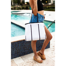 Load image into Gallery viewer, Ready to Ship | The Crystal - Gorgeous Neoprene Bag - White *