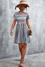 Load image into Gallery viewer, Striped Round Neck Dress