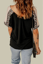Load image into Gallery viewer, MAMA Graphic Leopard V-Neck Tee Shirt